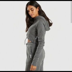 RARE NWOT Gymshark crop hoodie